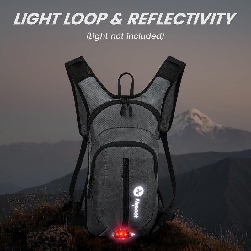 Nepest Hydration Pack Backpack for Women & Men, Lightweight Water Backpack with 2L Water Bladder for Hiking Cycling Running Biking - Image 4